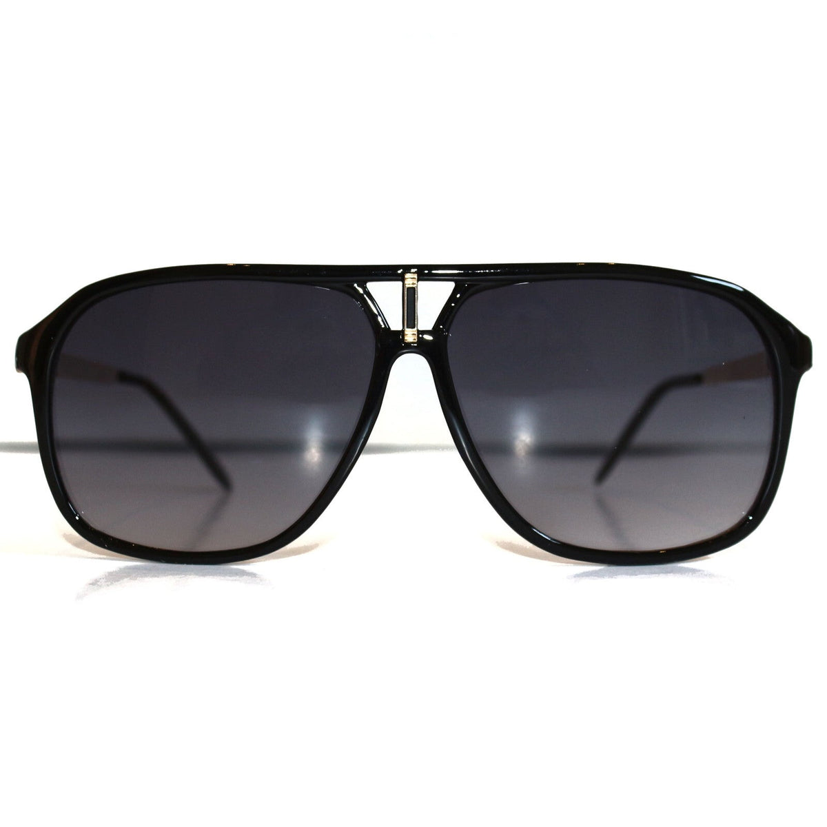 Schwarze Designer Unisex-Sonnenbrille