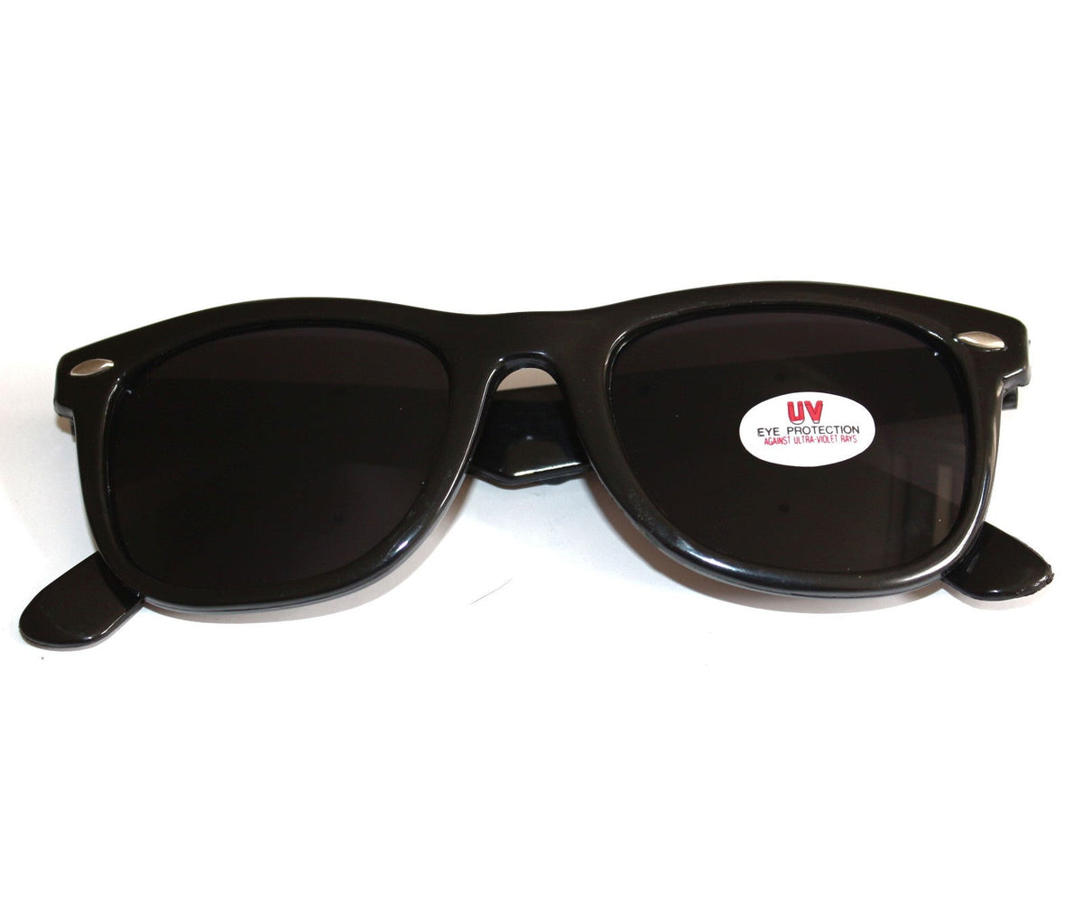 Schwarze Blues-Brothers Sonnenbrille extra-dunkel