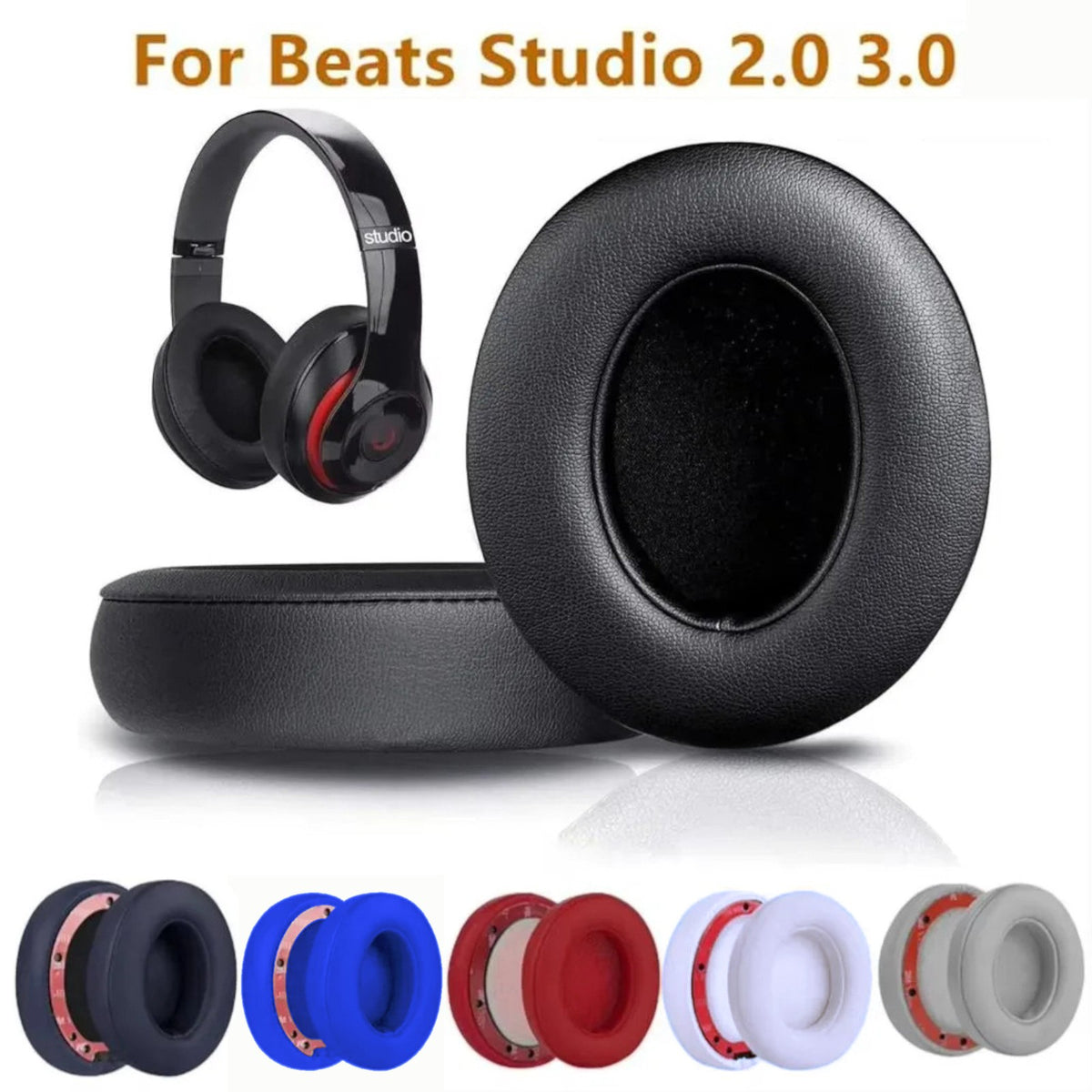Ohrpolster für Beats by Dr. Dre Studio 2 und Studio 3 Wireless Kunstleder - 3KShop.de