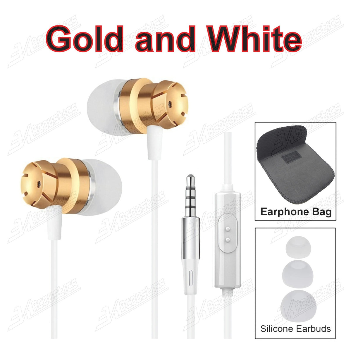Super Bass Turbine Metall Kopfhörer In-Ear Headset Ohrhörer mit Mikrofon +Tasche - 3KShop.de