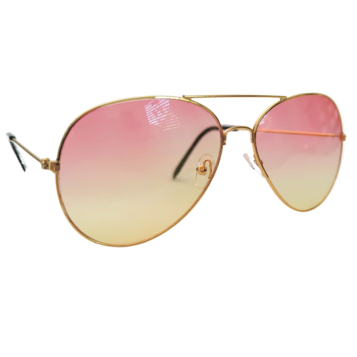 Rot-gelbe Fashion Piloten-Sonnenbrille