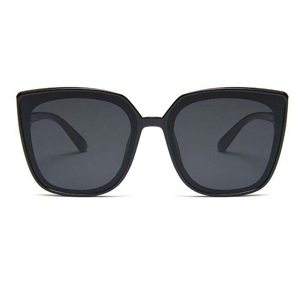 Schwarze Oversized Cat-Eye-Sonnenbrille