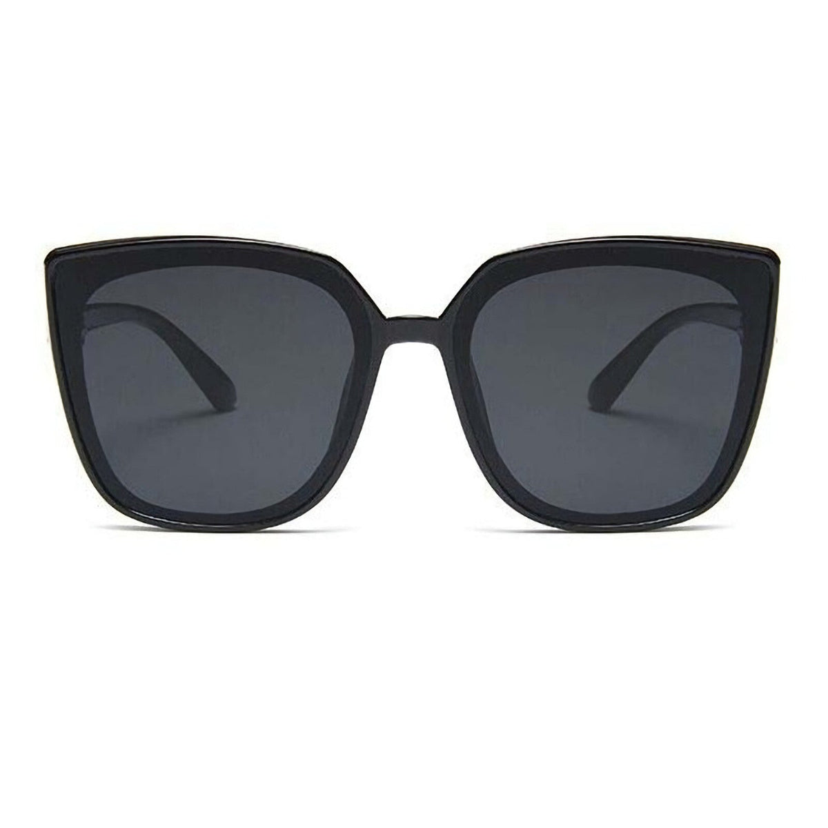 Schwarze Oversized Cat-Eye-Sonnenbrille