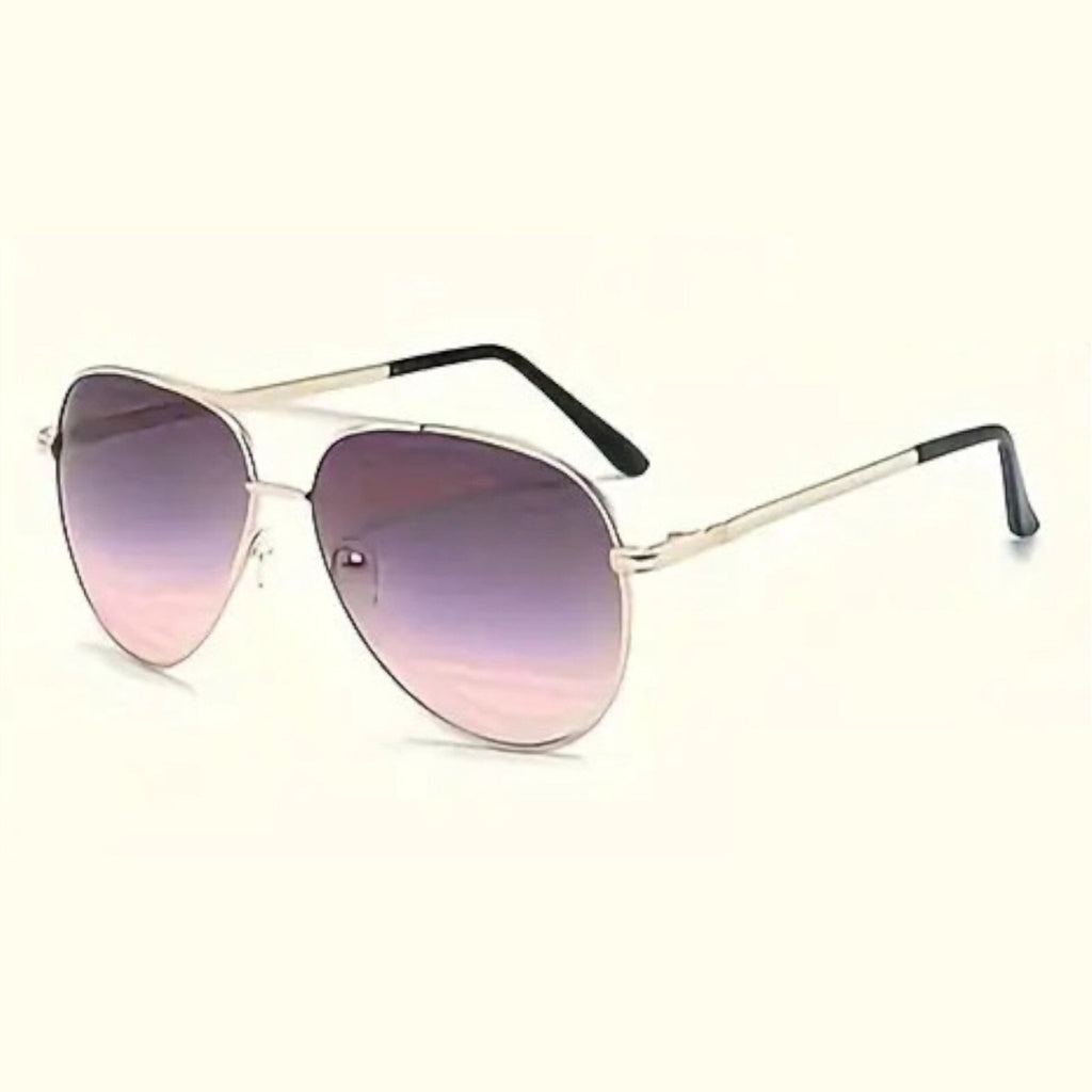 Schwarz-rot-goldene Piloten-Sonnenbrille