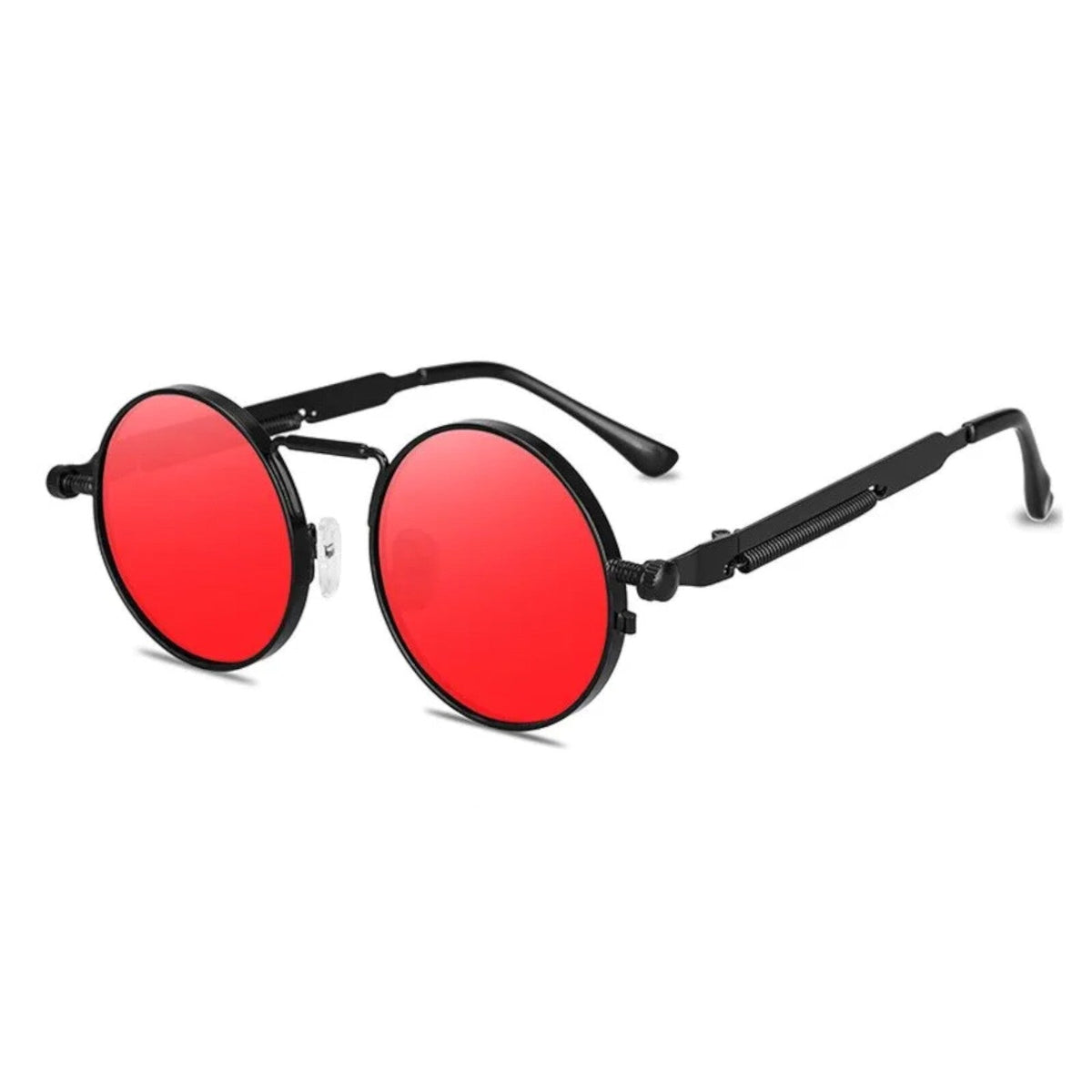 Runde goldene Steampunk-Sonnenbrille