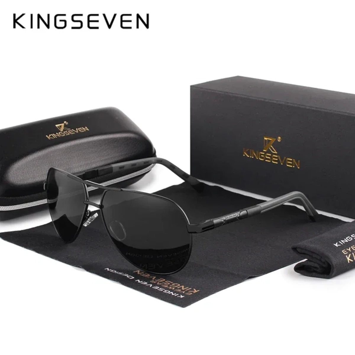 Kingseven K725 polarisierte Piloten-Sonnenbrille