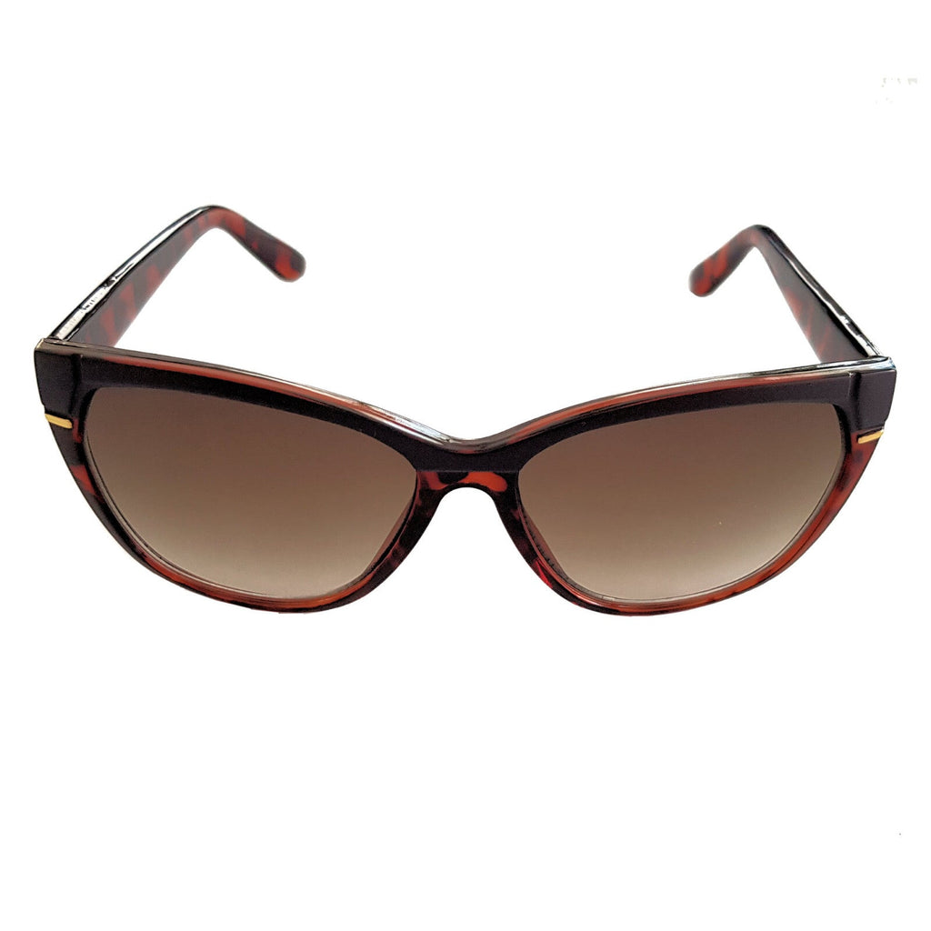 Braune Designer Damen-Sonnenbrille im Tigerlook