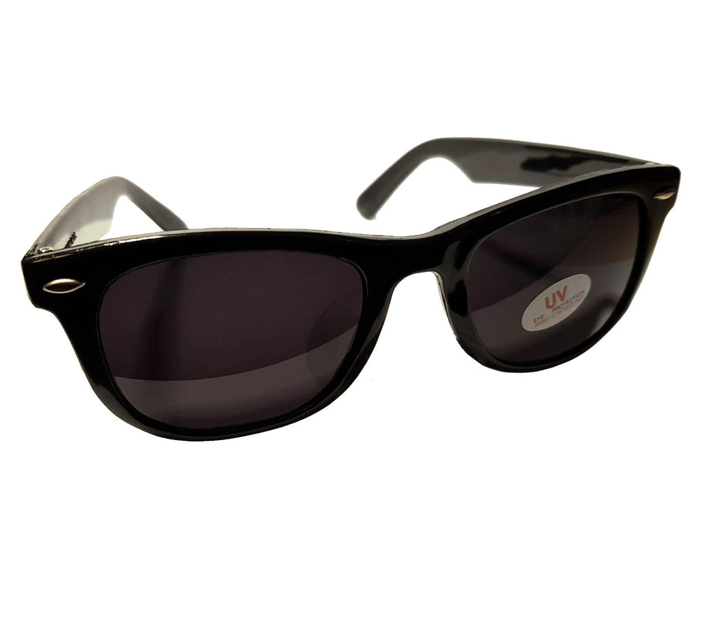 Schwarze Blues-Brothers Sonnenbrille extra-dunkel