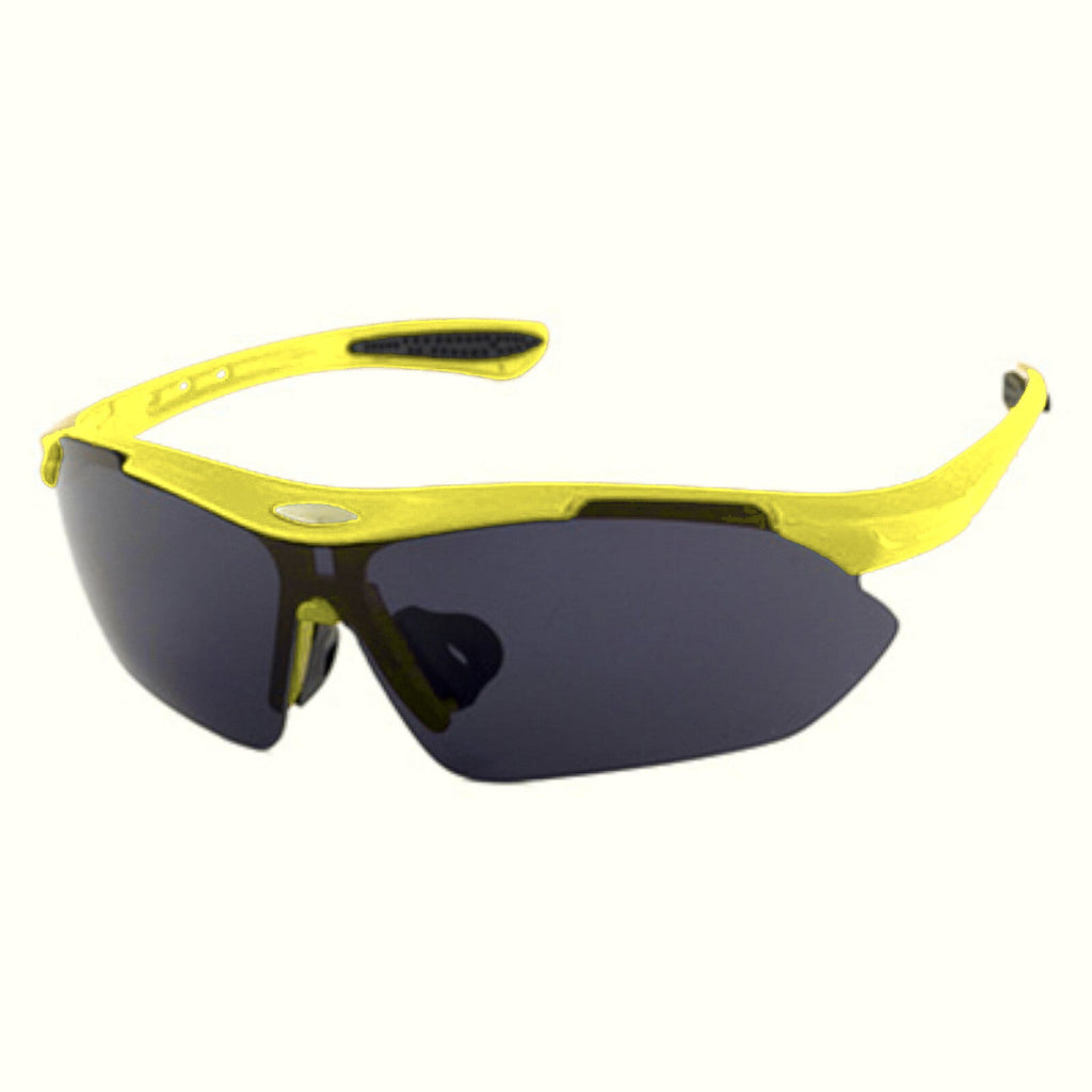 Gelbe polarisierte Sport-Sonnenbrille X4