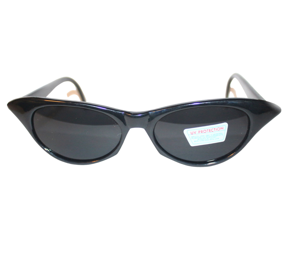 Schwarze Cat-Eye-Sonnenbrille