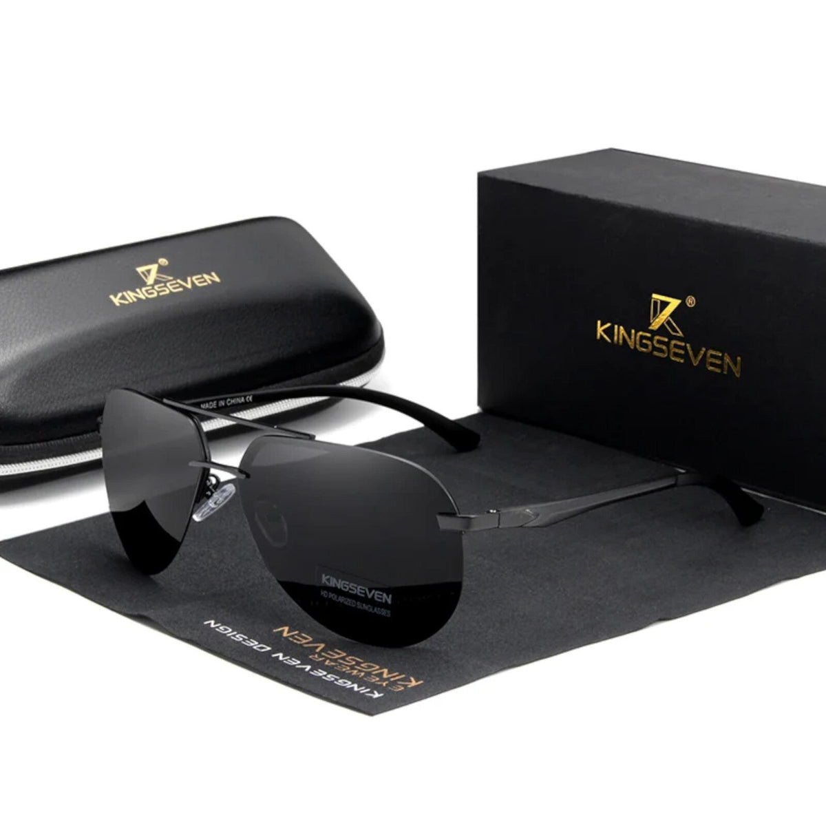 Kingseven N7413 polarisierte Piloten-Sonnenbrille