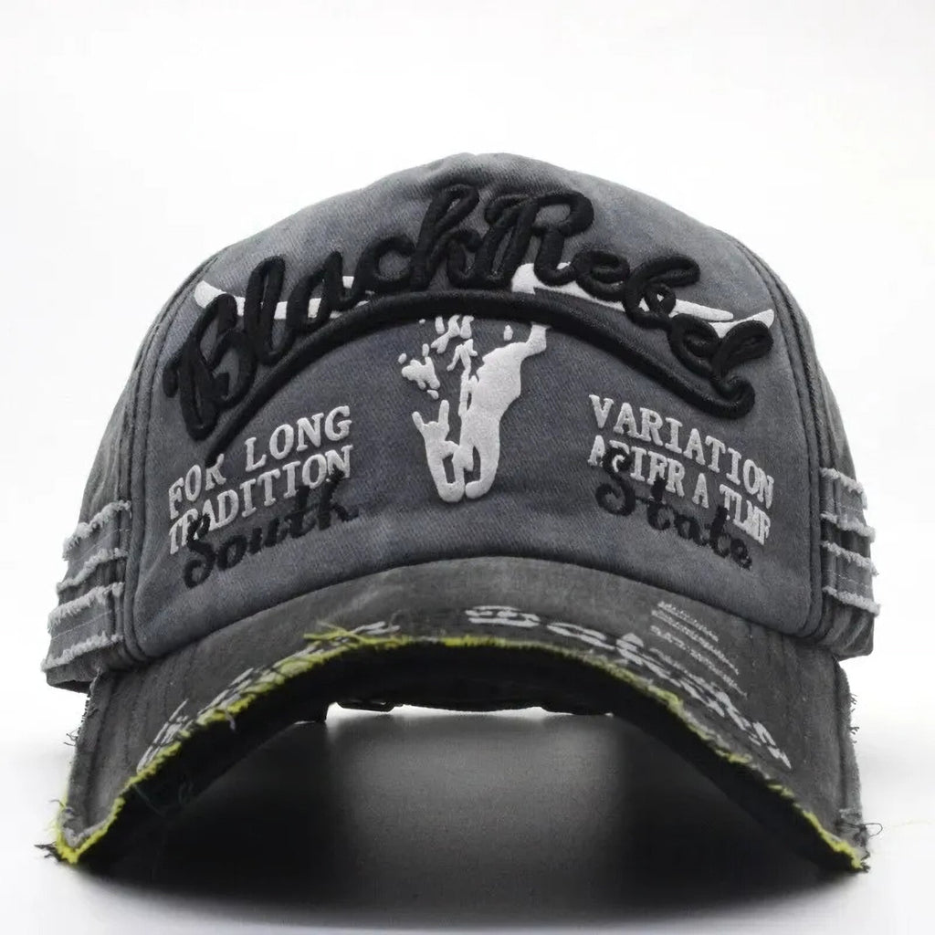 Schwarz-graue Black Rebel Vintage-Basecap