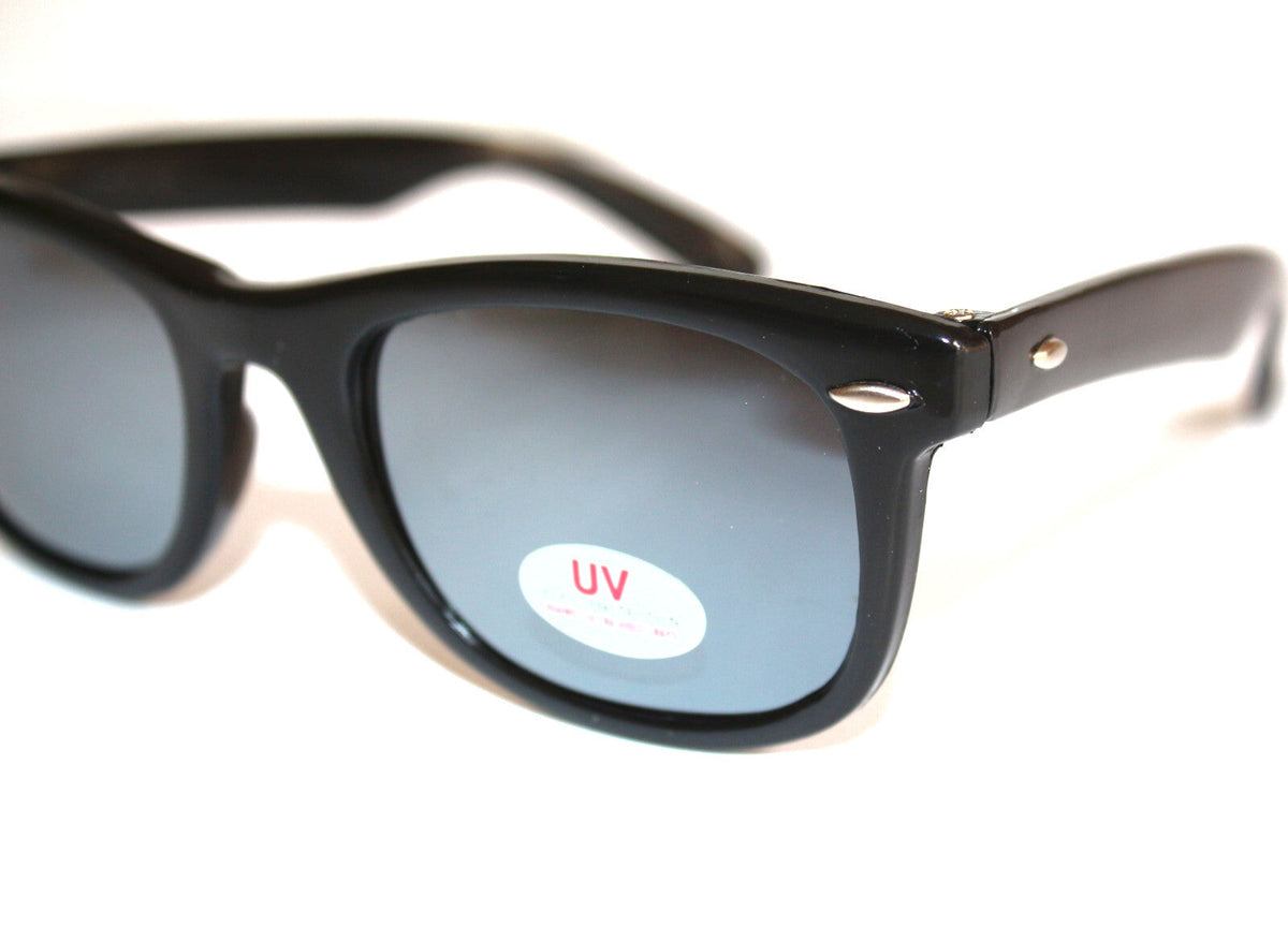 Schwarze Blues-Brothers Sonnenbrille verspiegelt