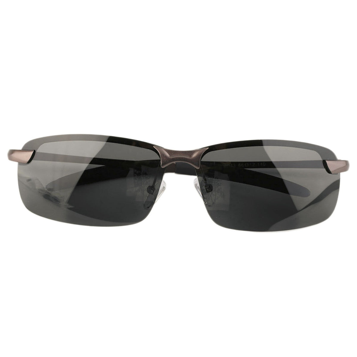 Gunmetal Matrix-Sonnenbrille mit polarisierten Gläsern
