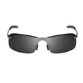 Gunmetal Matrix-Sonnenbrille mit polarisierten Gläsern