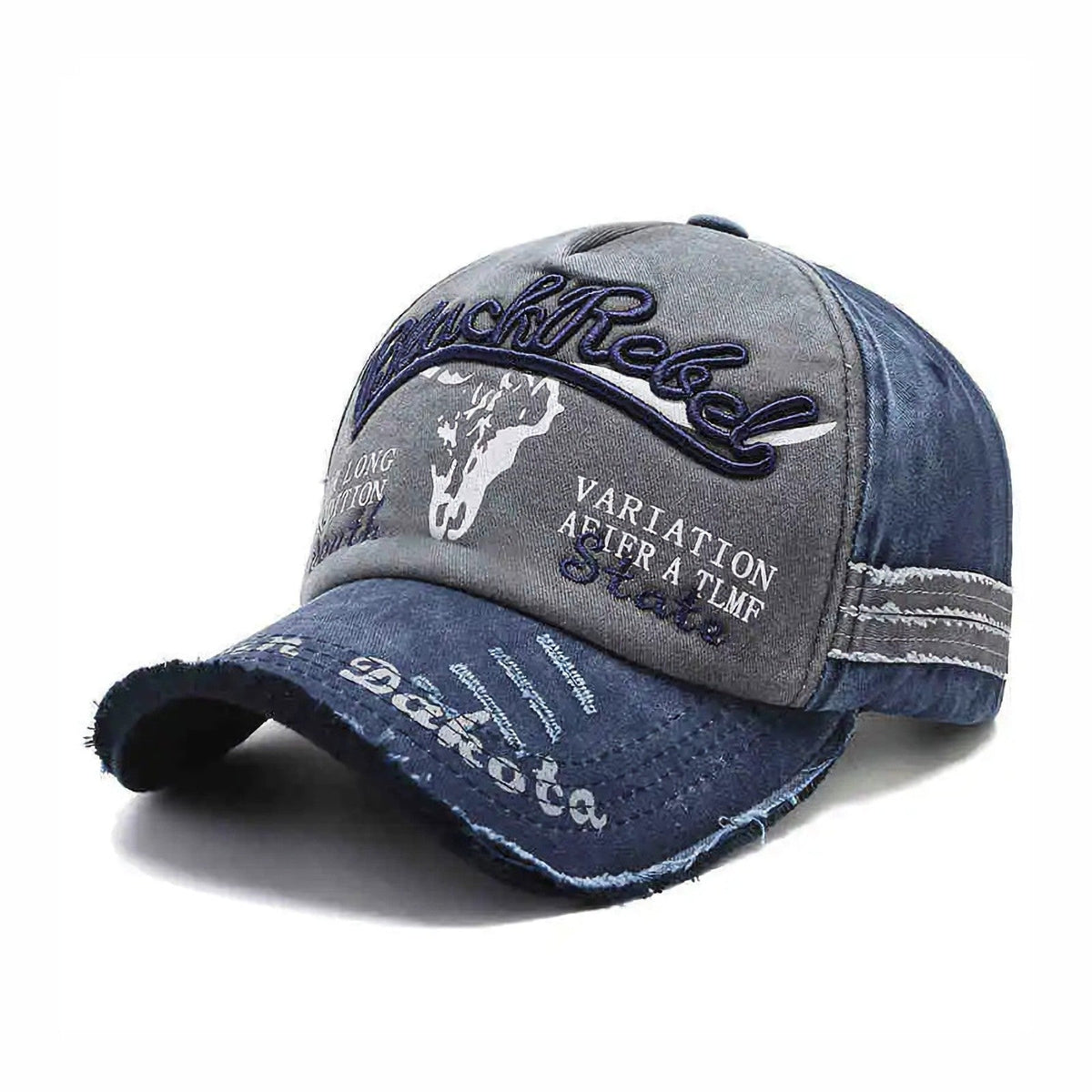 Blau-graue Black Rebel Vintage-Basecap