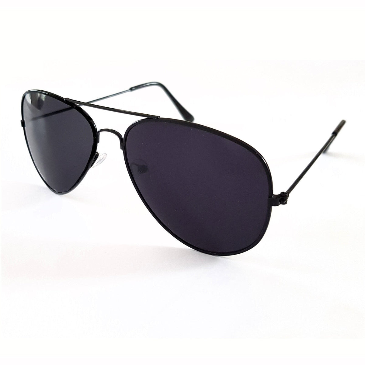 Schwarze Piloten-Sonnenbrille