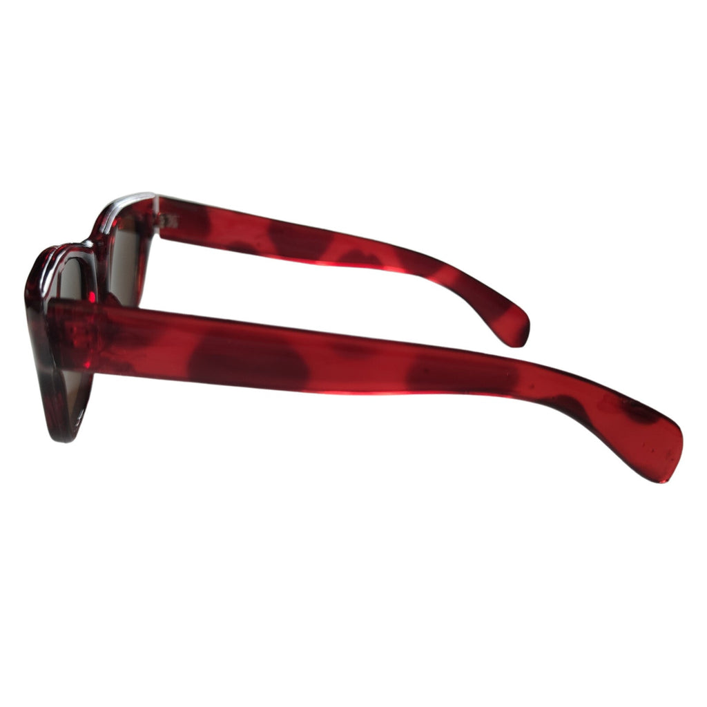 Braune Cat-Eye-Sonnenbrille im Tigerlook