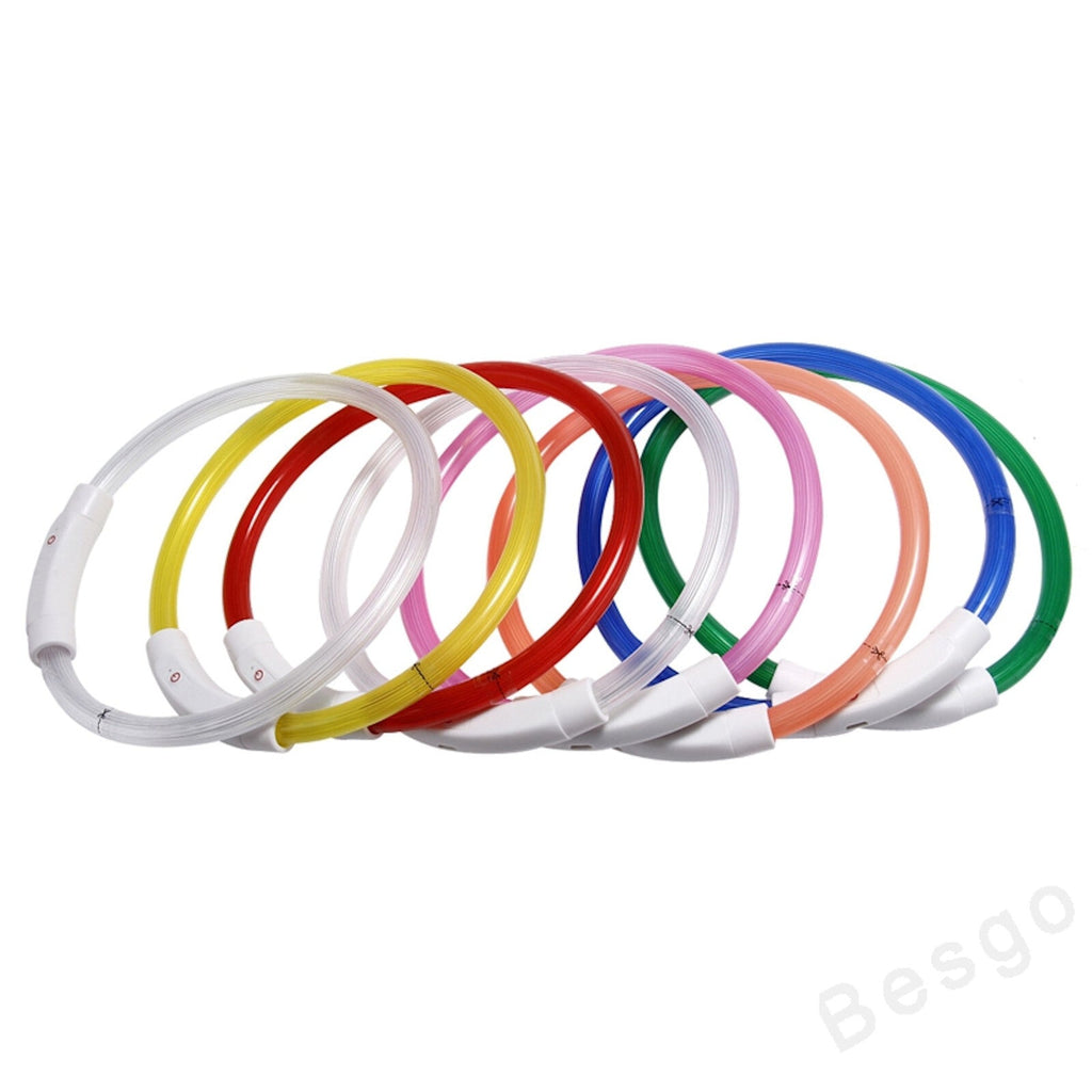 Kürzbares LED-Hundehalsband mit USB-Akku