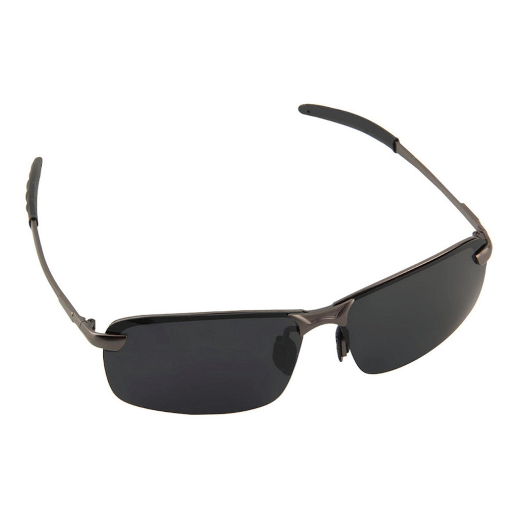 Gunmetal Matrix-Sonnenbrille mit polarisierten Gläsern