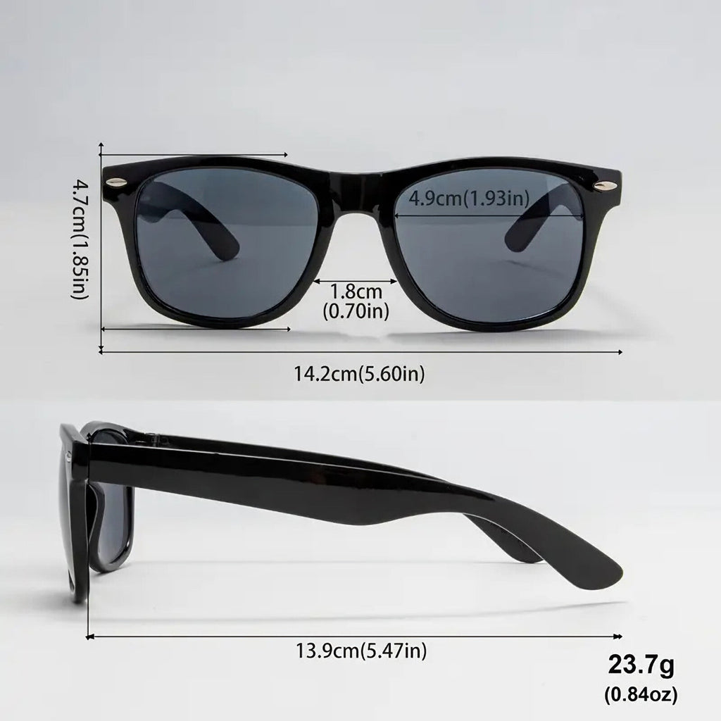 Glänzend schwarze Retro-Partybrille