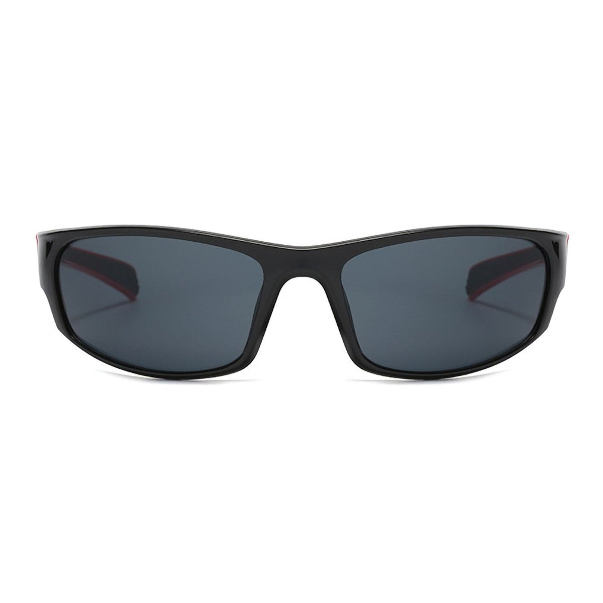 Schwarz-rote Sport-Sonnenbrille X8