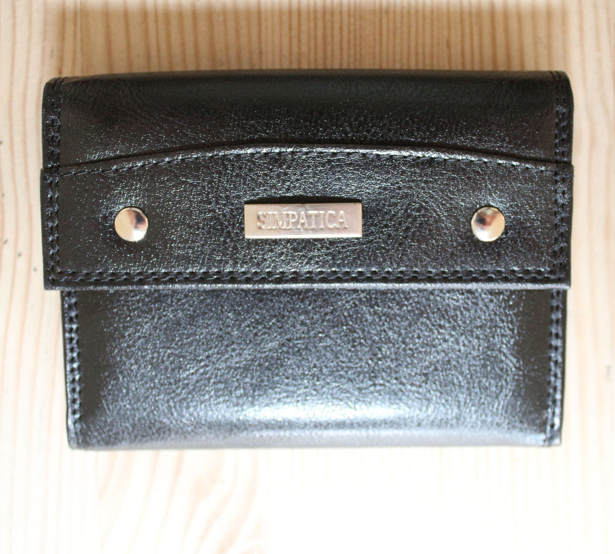 Portemonnaie Geldbörse Brieftasche Leder Schwarz 1915AR - 3KShop.de