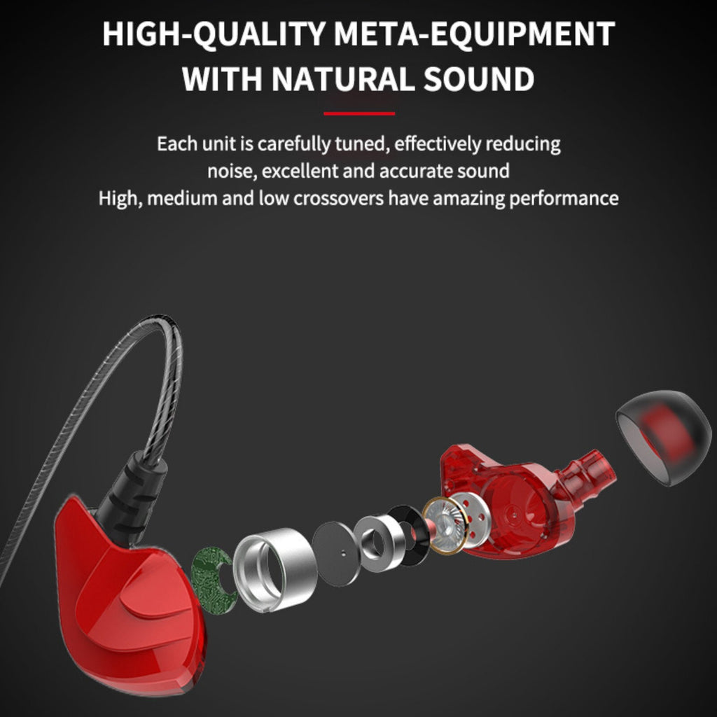 Surround Bass High-End Sport Headset S200 Metal In-Ear Kopfhörer Surround Bass - 3KShop.de