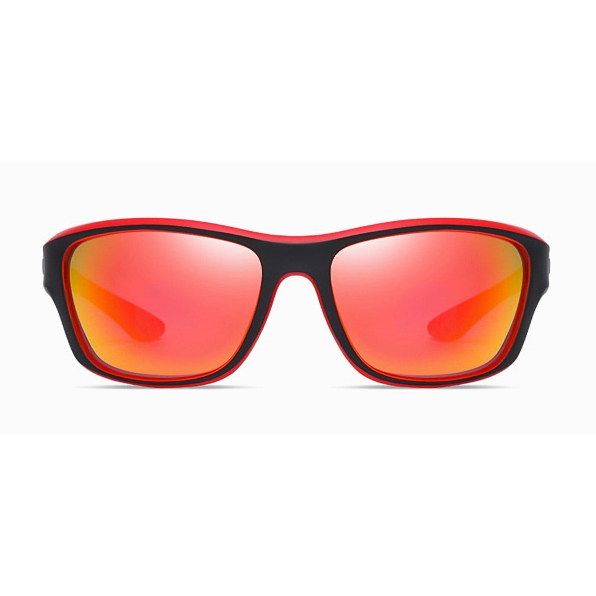 Rot-orange polarisierte Sport-Sonnenbrille X15