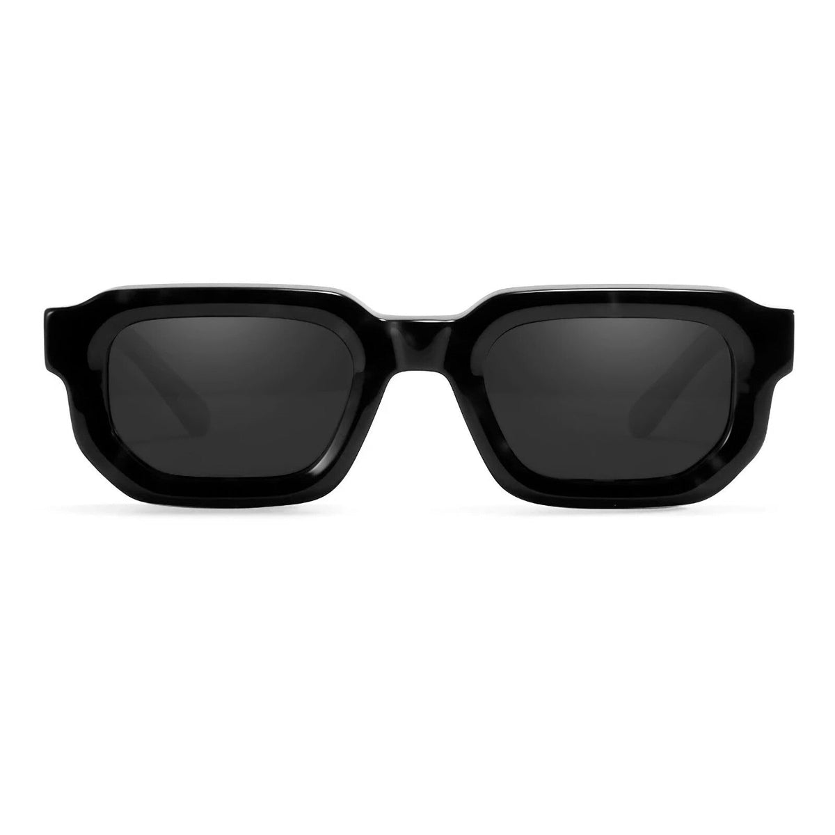 Glänzend schwarze Retro-Partybrille