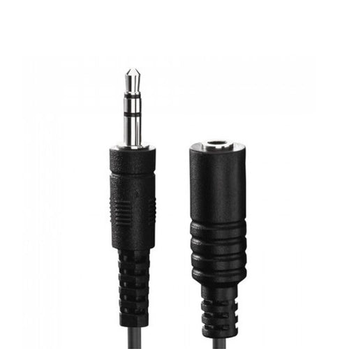 1m Audio Kabel 3,5mm Klinke Verlängerung Verlängerungskabel Klinkenkabel schwarz - 3KShop.de