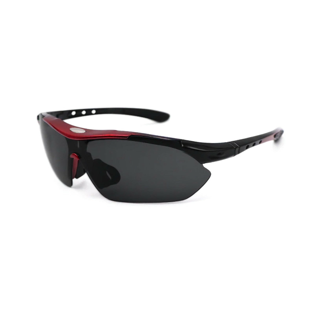 Schwarze polarisierte Sport-Sonnenbrille X4