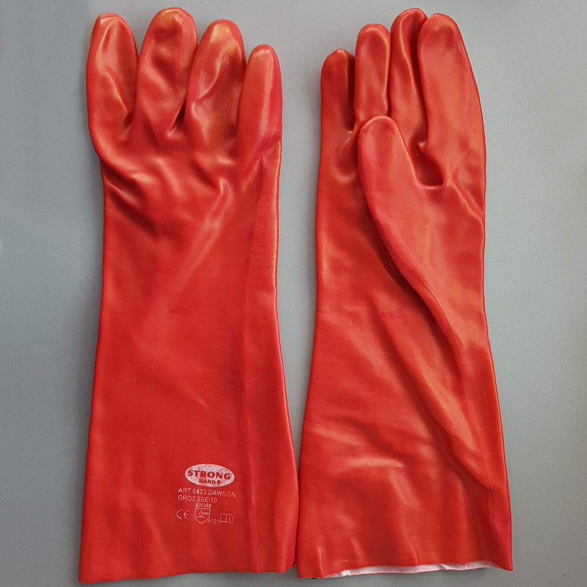 Arbeitshandschuh Stronghand Dawson Baumwollfutter Gr. 10 in rot EN388 Kl. 4121 - 3KShop.de