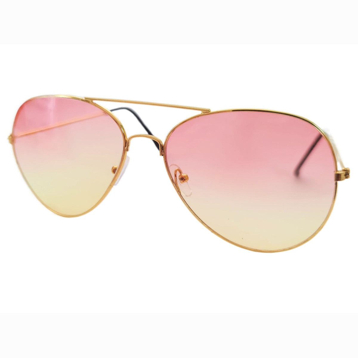 Rot-gelbe Fashion Piloten-Sonnenbrille