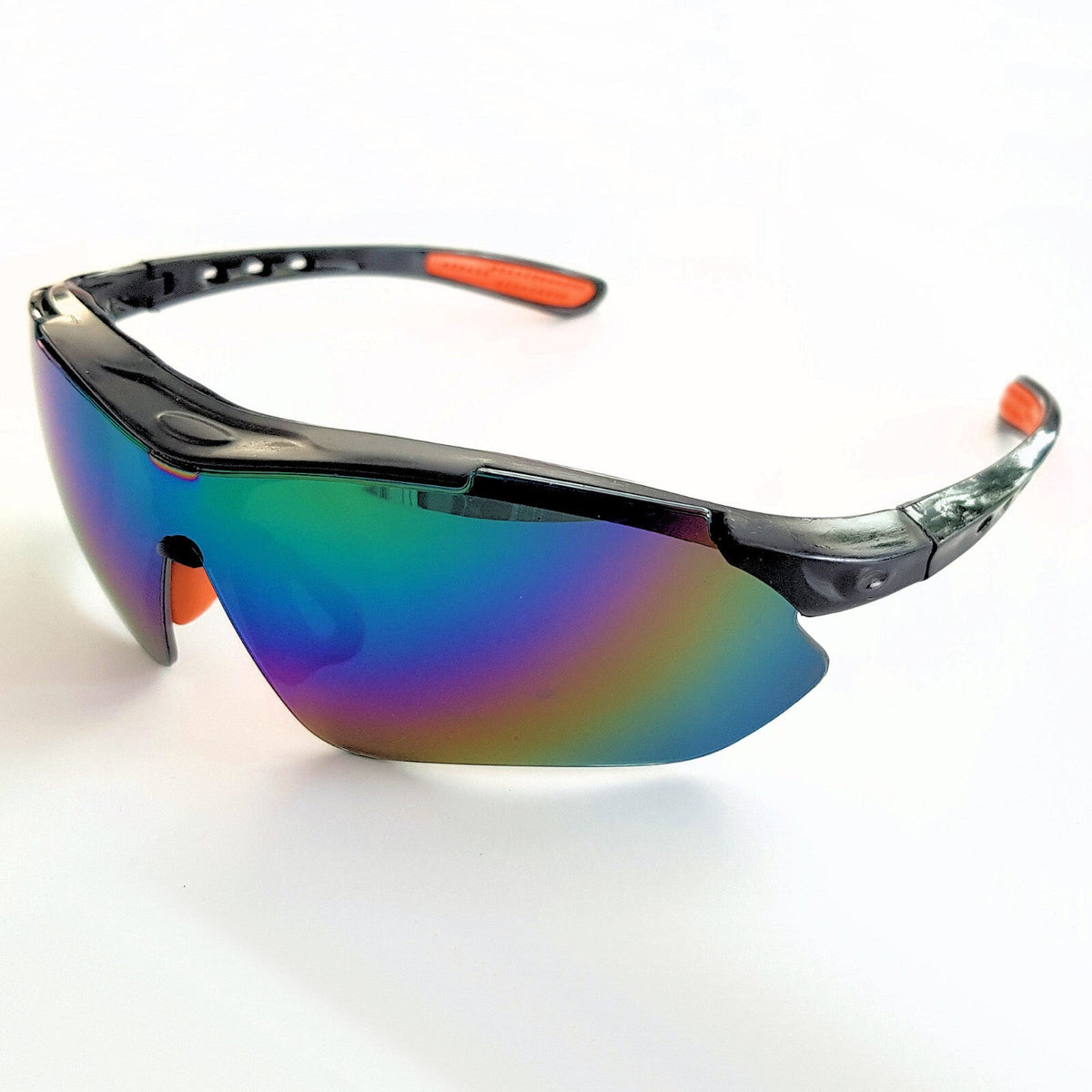 Schwarze polarisierte Sport-Sonnenbrille X6
