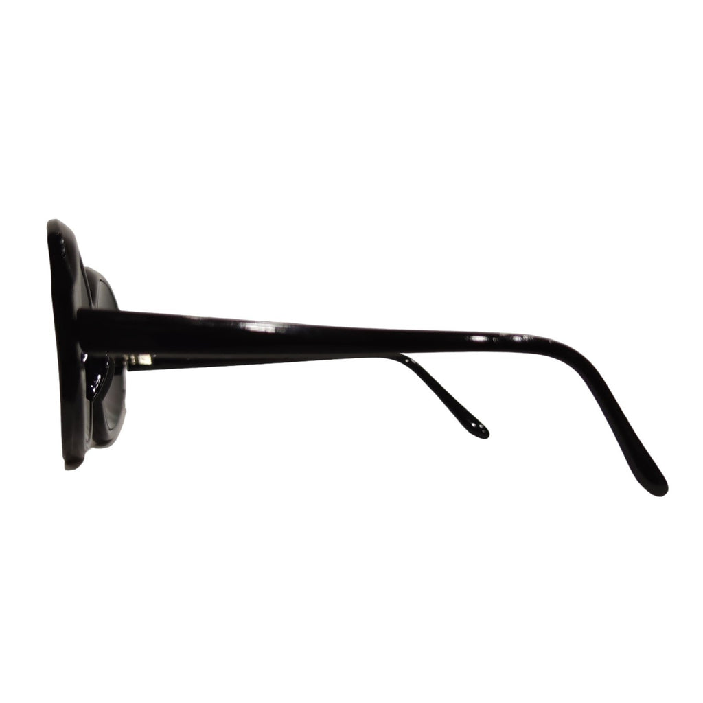 Schwarze Cat-Eye-Sonnenbrille mit Strass