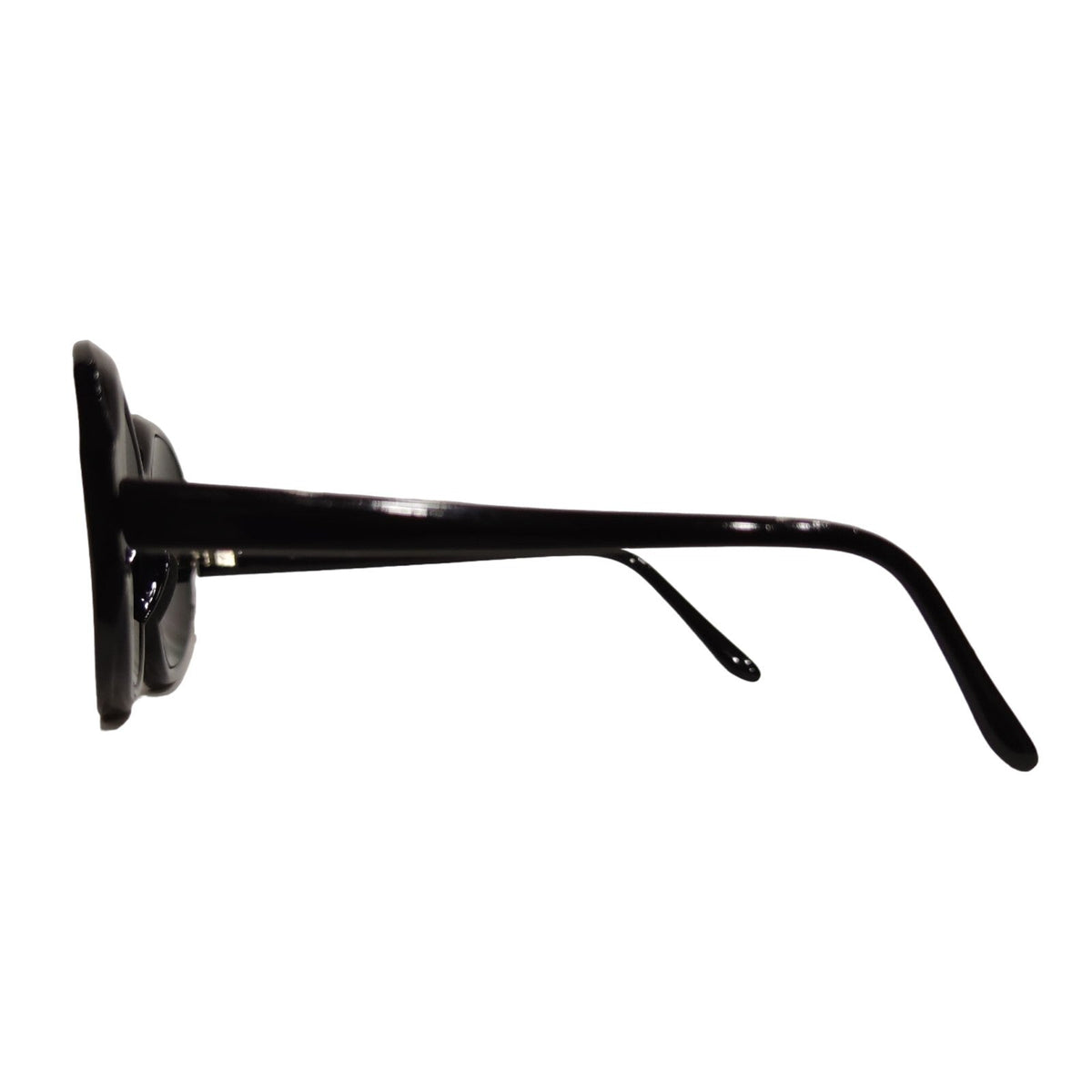 Schwarze Cat-Eye-Sonnenbrille mit Strass