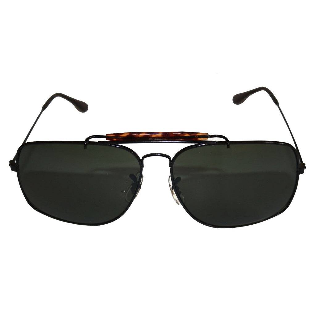 Gold-schwarze Piloten-Sonnenbrille im Porsche-Stil