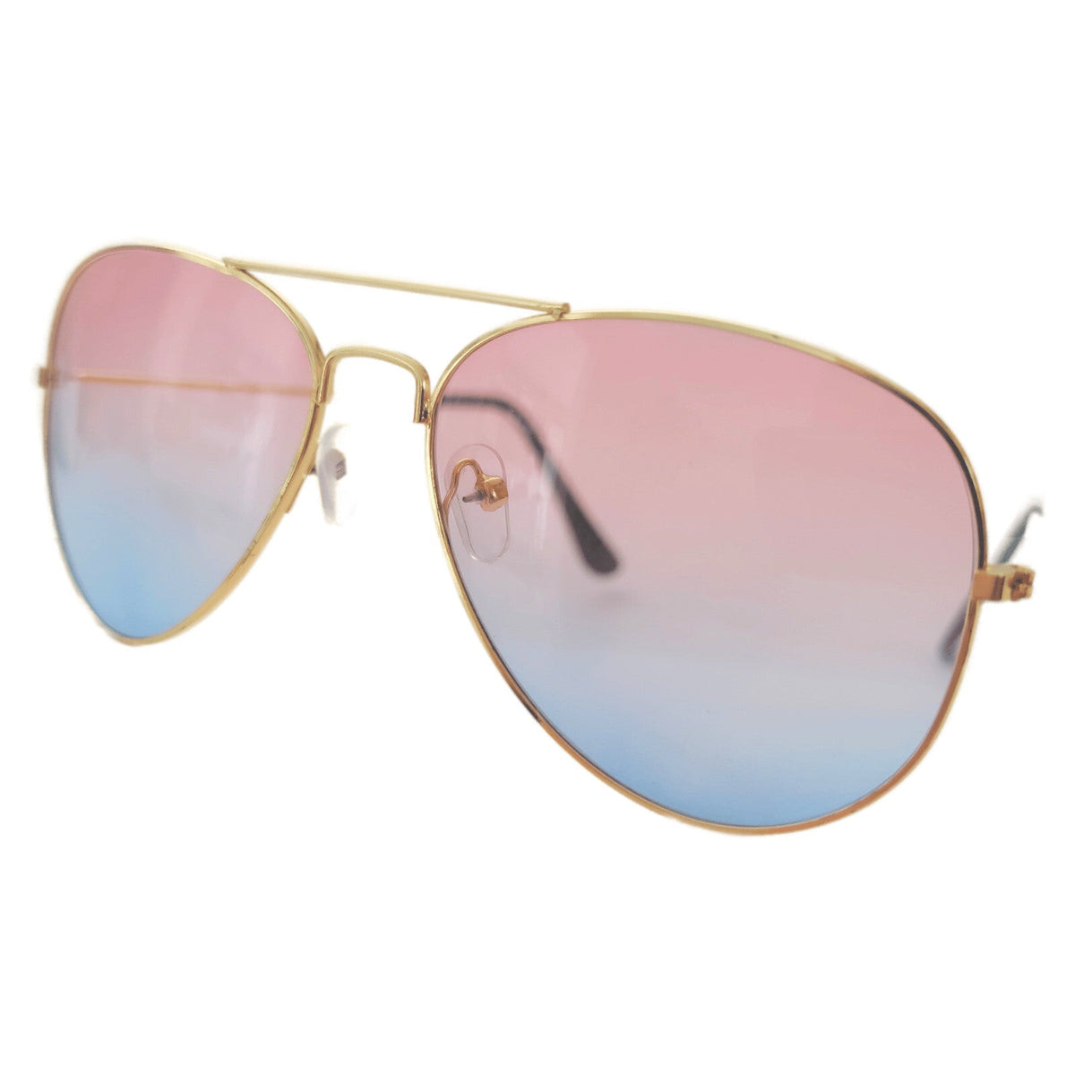 Rot-blaue Fashion Piloten-Sonnenbrille