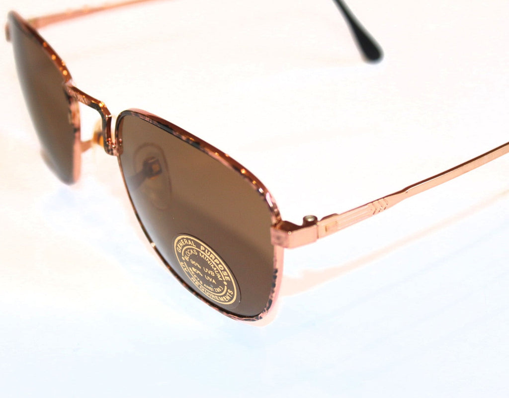 Kupfer-schwarze Vintage-Retro-Sonnenbrille Unisex