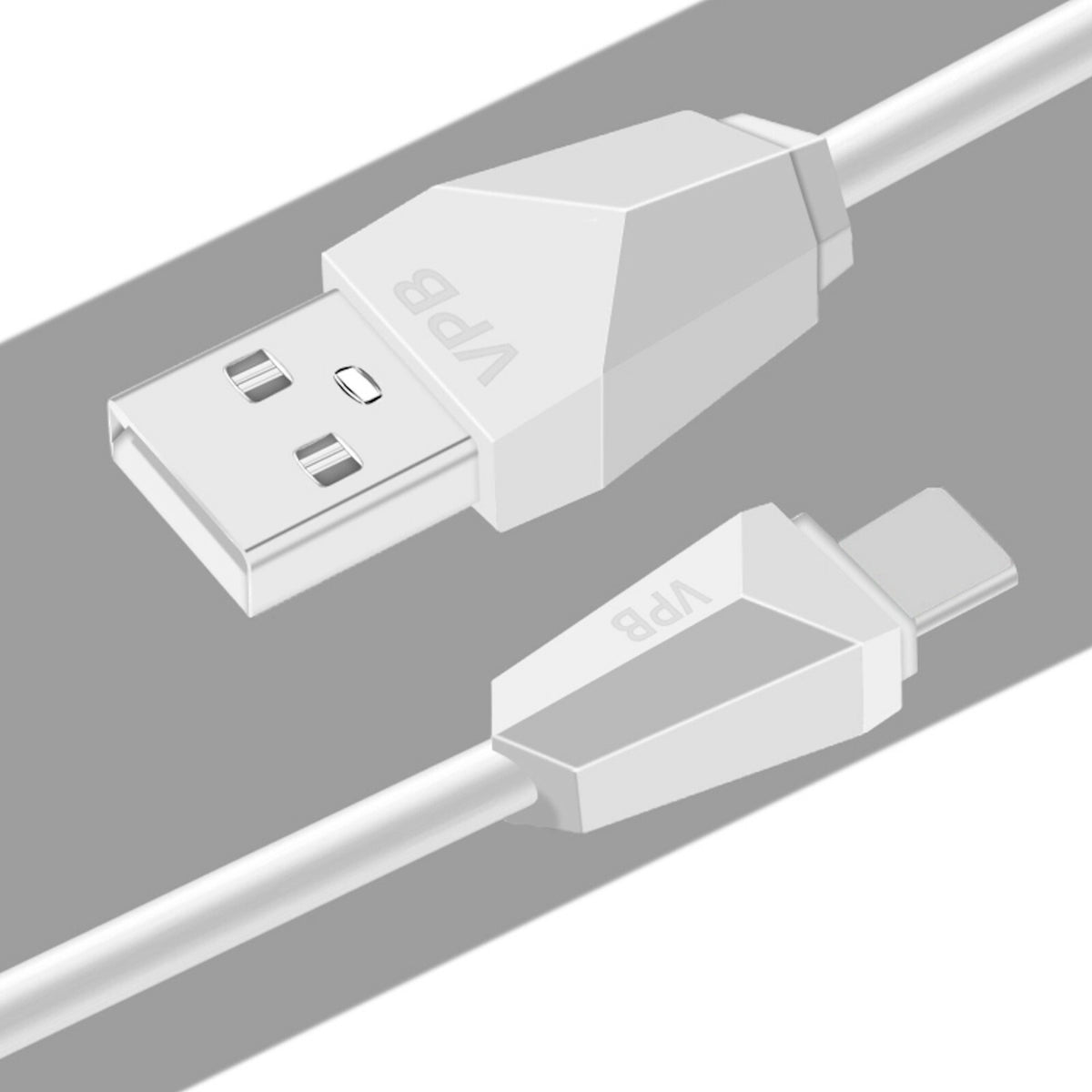 1m USB Typ-C Schnellladekabel Schnell Ladekabel Sync Datenkabel Samsung weiss - 3KShop.de