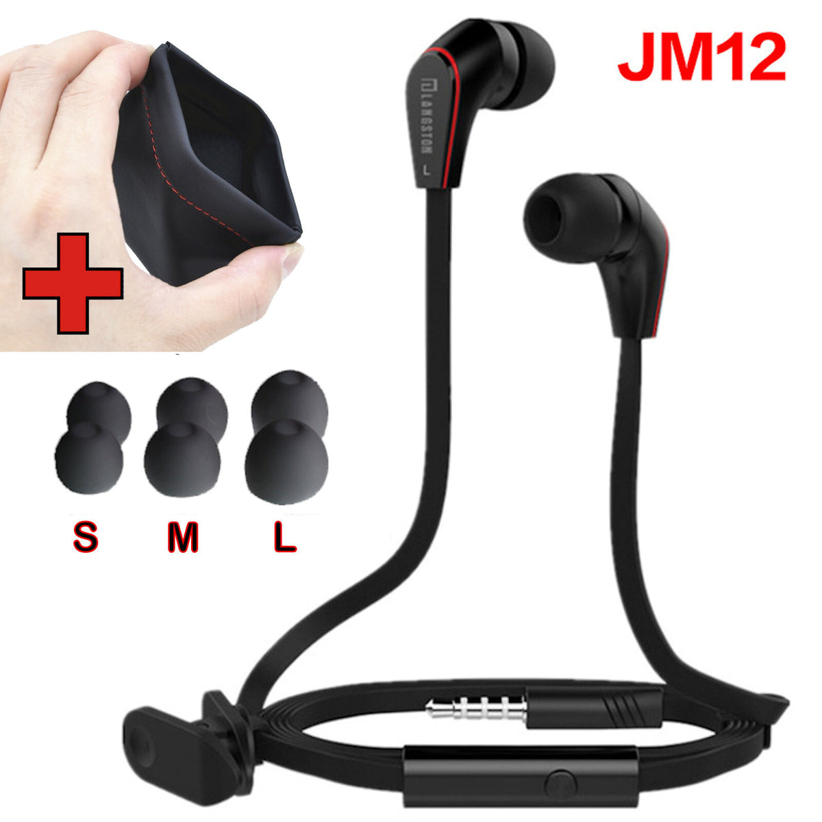 Super Bass In-Ear Kopfhörer Headset Earphone JM12 für Samsung Xiaomi LG HTC - 3KShop.de