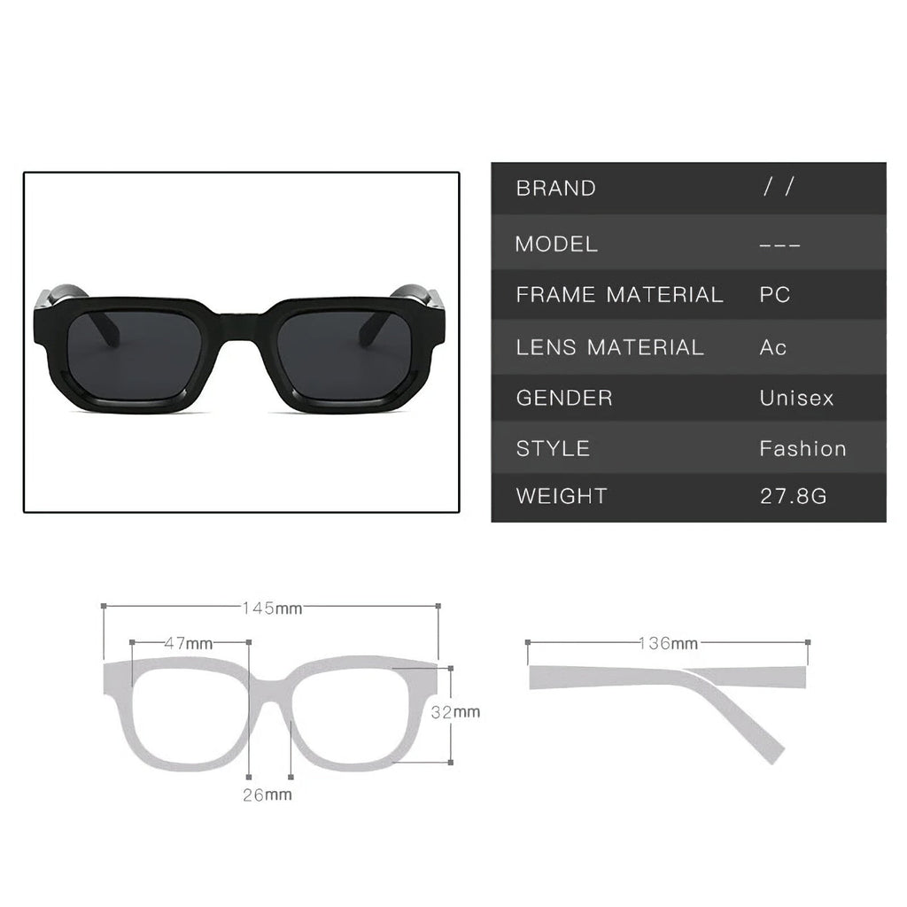 Glänzend schwarze Retro-Partybrille