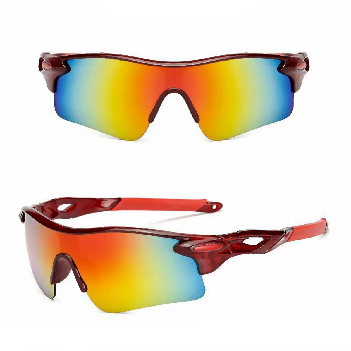 Rote polarisierte Sport-Sonnenbrille X1