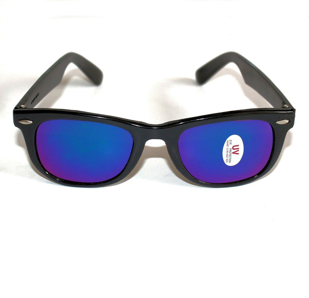 Blau verspiegelte Blues-Brothers Sonnenbrille
