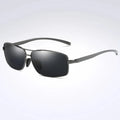 Gunmetal Piloten-Sonnenbrille aus Aluminium-Magnesium