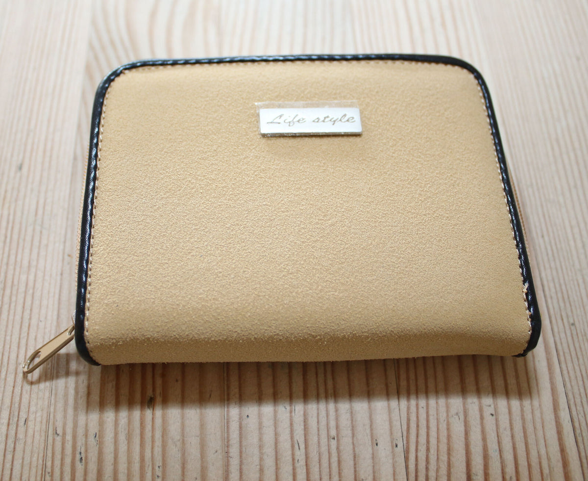 Portemonnaie Geldbörse Brieftasche Lederimitat Beige G2020B - 3KShop.de
