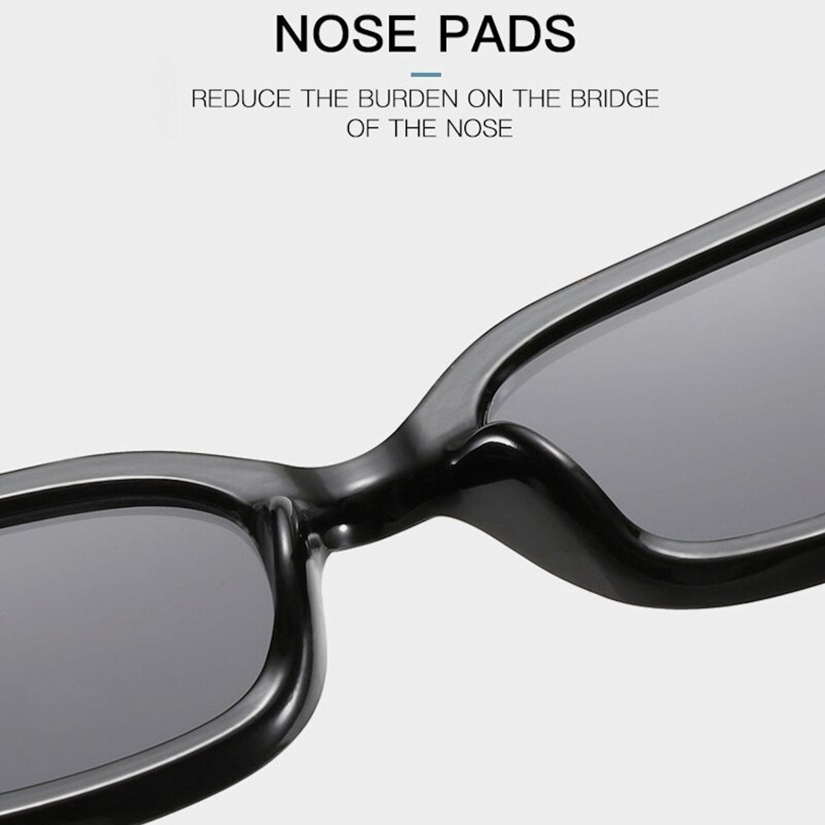 Schwarze Cat-Eye-V-Sonnenbrille