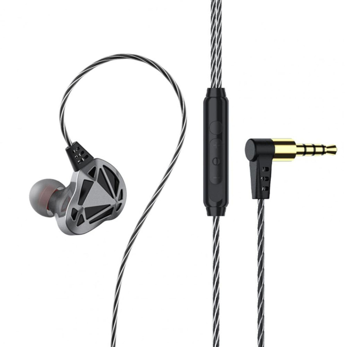 Premium Headset Kopfhörer QKZ-AK7 Pro HiFi In-Ear-Headset Ohrhörer + Hardcase - 3KShop.de
