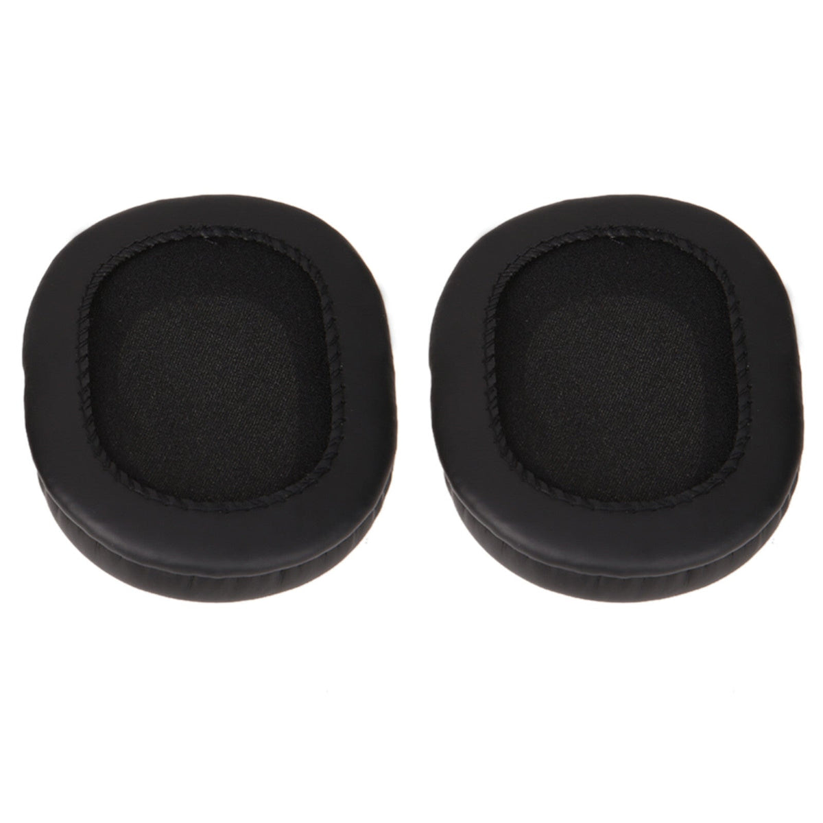 Schwarze Kunstleder-Ohrpolster für Audio-Technica M50X M40X